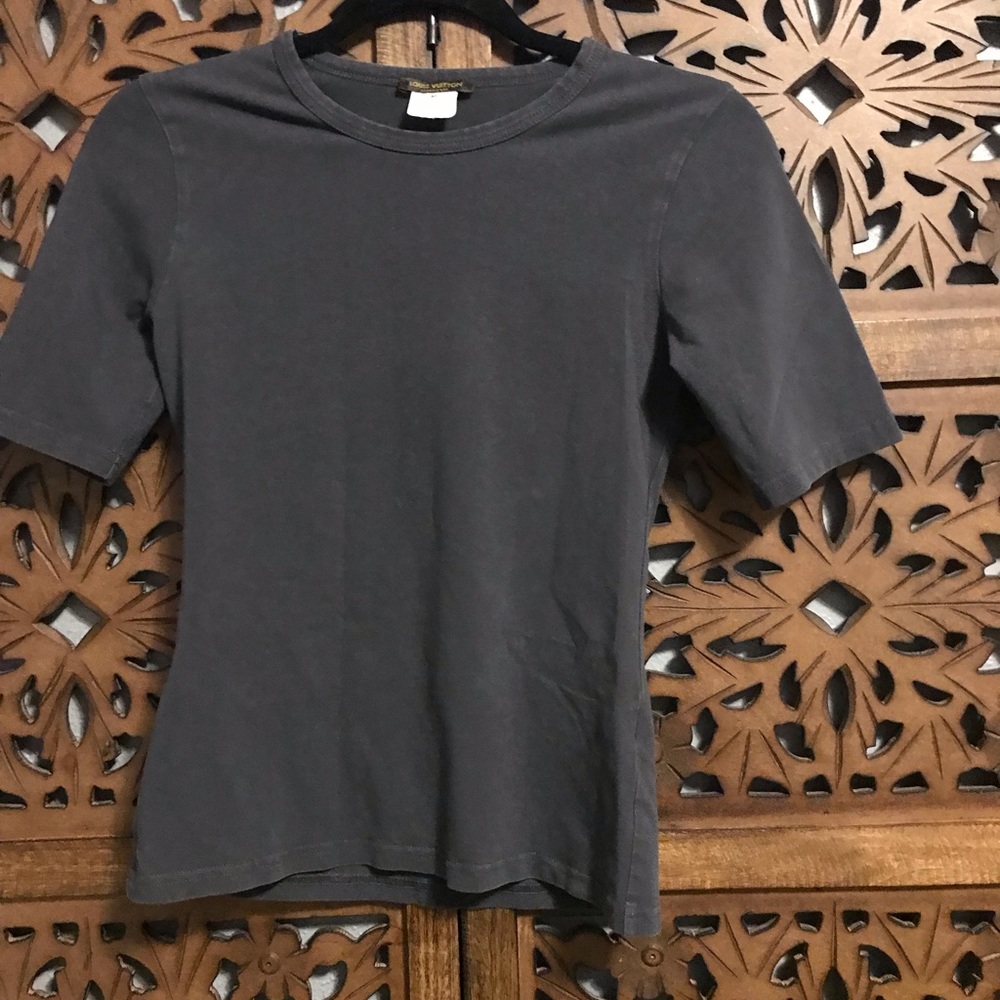 Dark gray Louis Vuitton uniformes shirt.  Size M